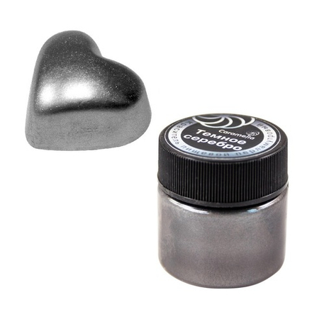 Краситель сухой перламутровый Caramella, кандурин "Тёмное серебро" 5 г