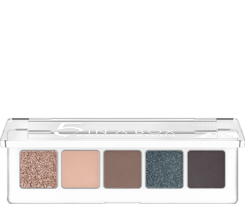 Мини-палетка теней для век CATRICE 5 in A Box Mini Eyeshadow Palette - 040 Modern Smokey Look