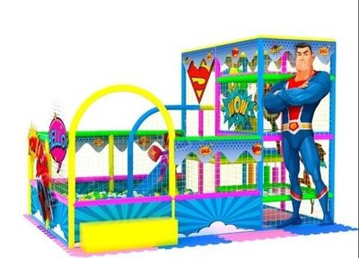 Детский игровой лабиринт «Супер герой» 8,2 м² (2,35*3,5*2.5м)
