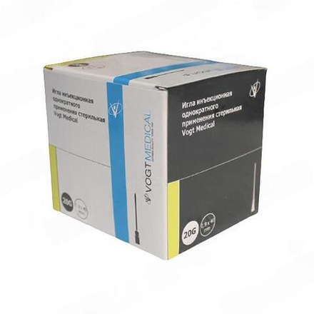 Игла инъекционная 20G (0,9х40мм) VM, уп.100шт