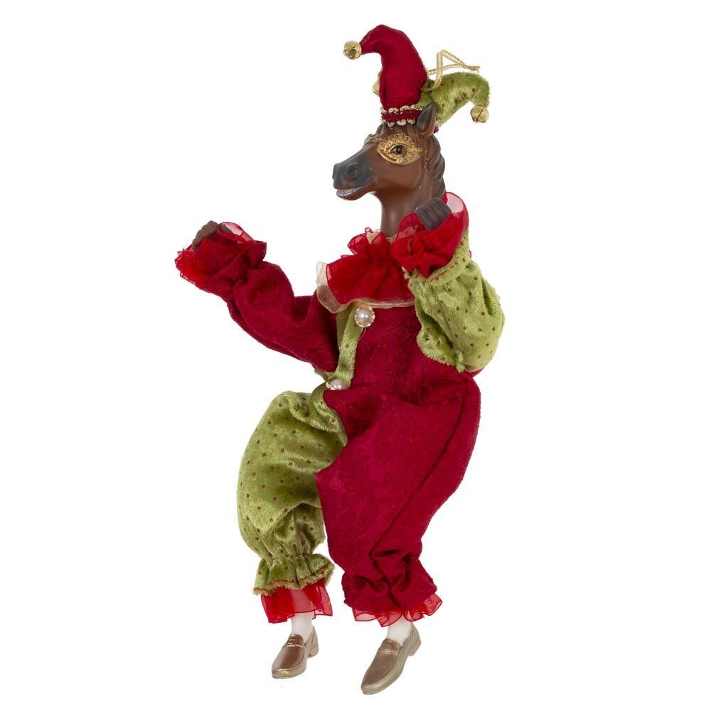 GAEM Игрушка набивная подвес "Лошадь-клоун", L16 W9 H36/24 см