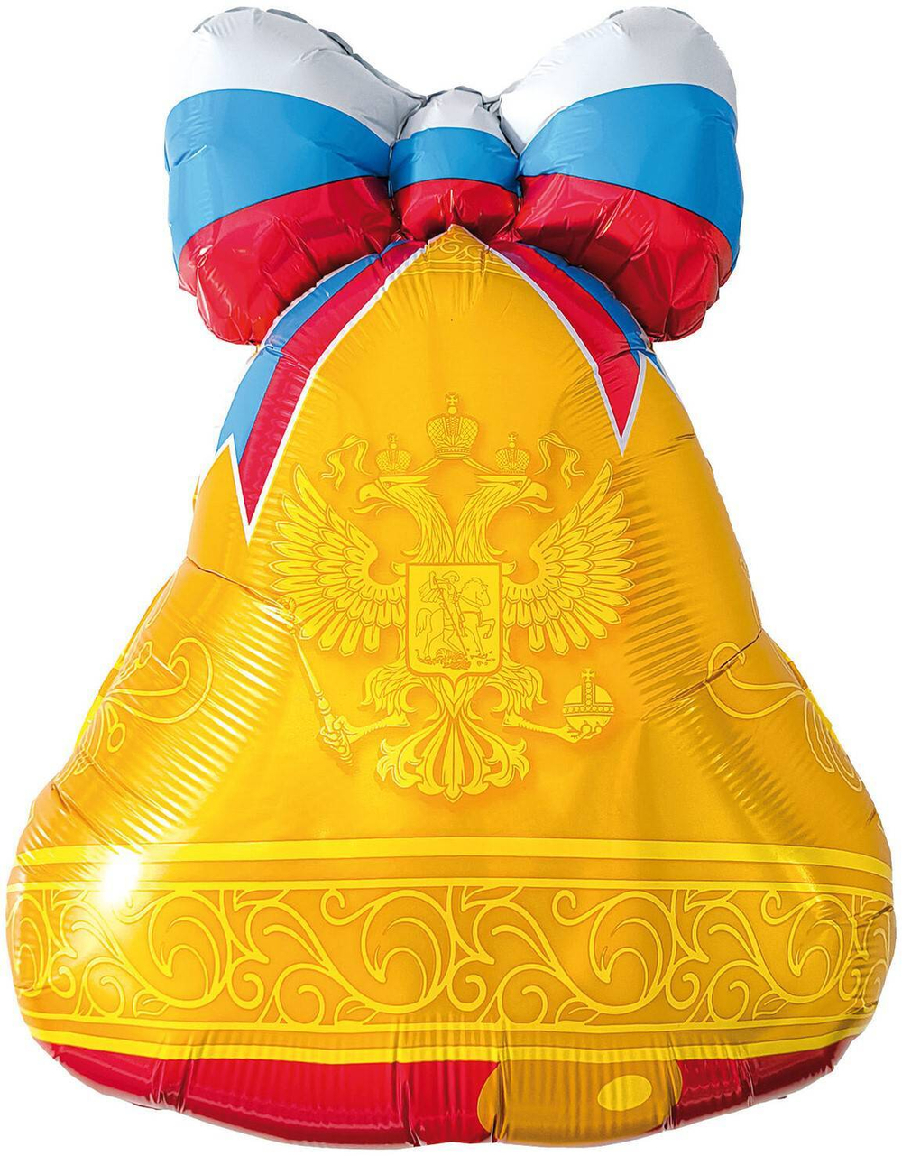 Шар (30''/76 см) Фигура, Колокольчик, Триколор