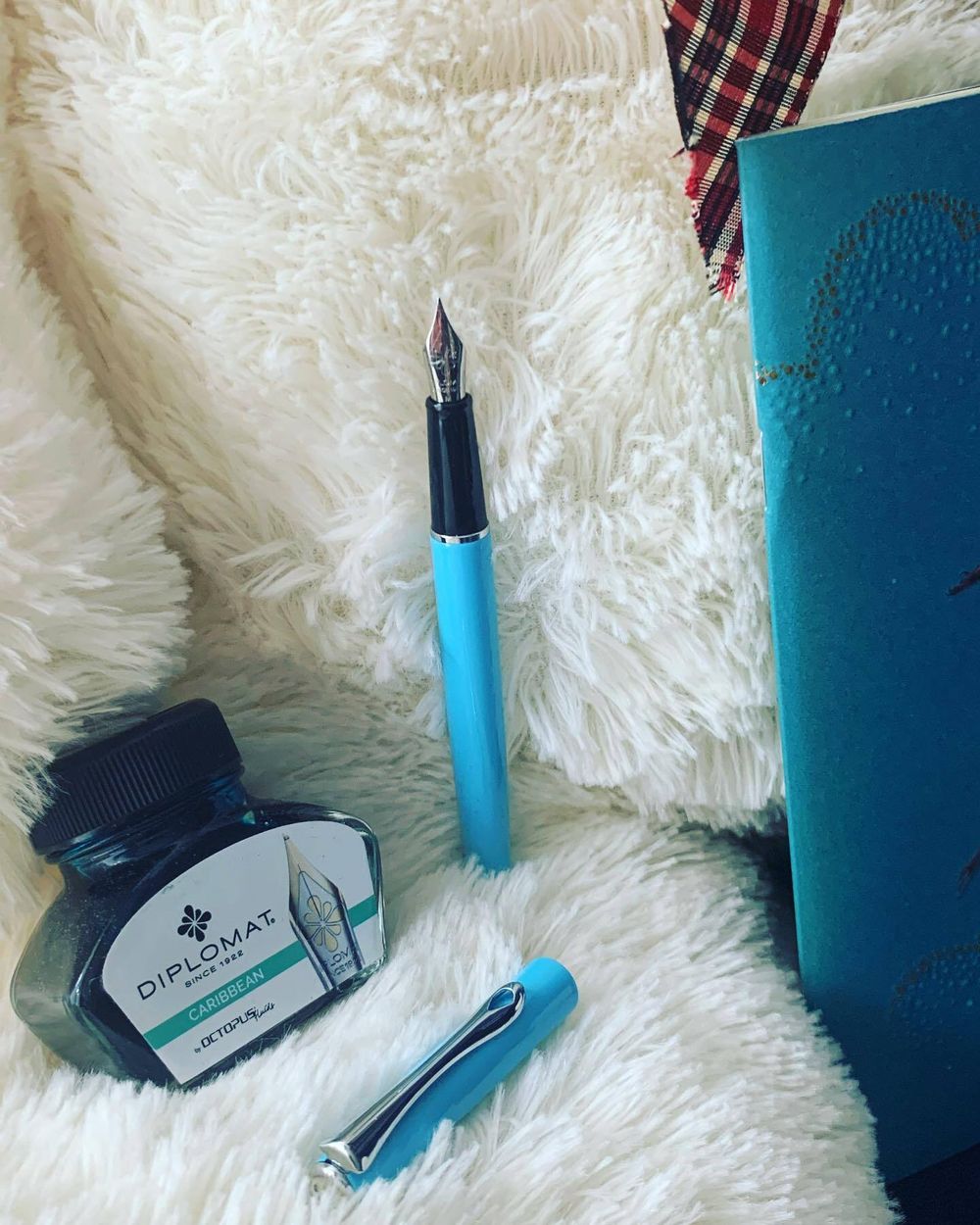 Перьевая ручка Diplomat Traveller Lumi blue M (D20001070) 6