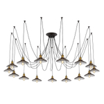 Citilux Эдисон CL451151 Люстра паук Венге Бронза