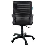 Кресло оператора Helmi HL-M16 R "Vivid", спинка ткань-сетка черная/сиденье ткань черная