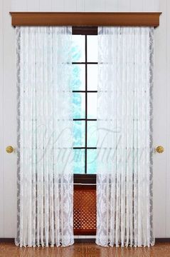 Штора Корона-2 (кремовый жаккард ришелье)