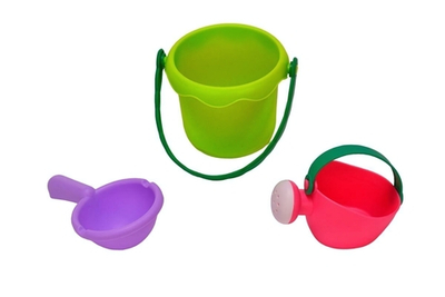 Набор для игры в песок с лейкой 3предм., сетка KL-6601