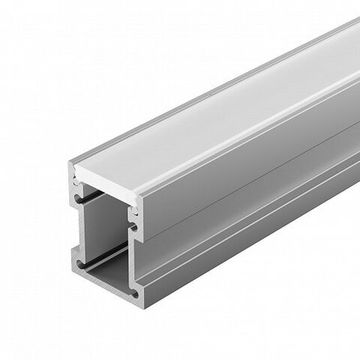 Алюминиевый анодированный профиль 2м 060246 серебристый FLOOR22-H27-2000 ANOD Arlight