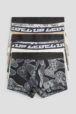 H&M Набор из пяти трусов-боксеров, темно-серый