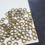 Колечки соединительные, 5×1мм, бижутерный сплав, цвет бронза, крепкие, хороший срез