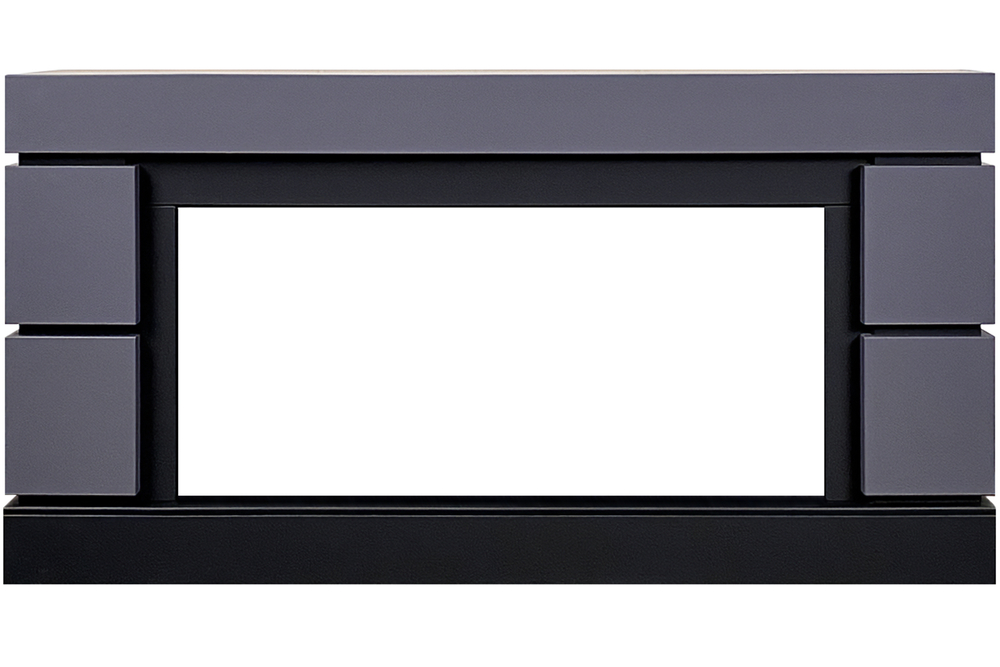 Каминокомплект Modern 42 SFT (Разборный) - Серый графит с очагом Vision 42 LOG LED