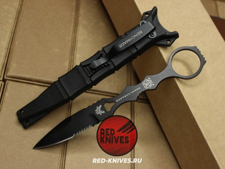 Реплика ножа Benchmade SOCP M - полусиррейтор, темный