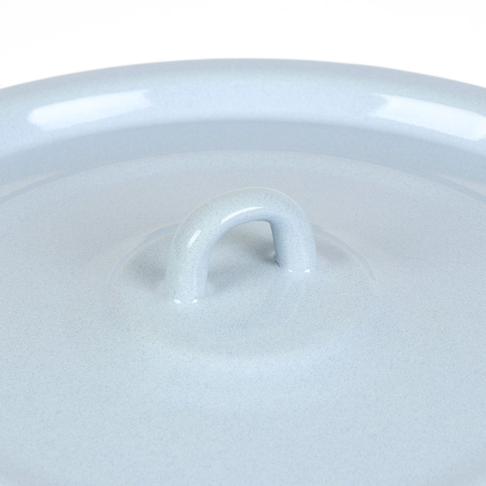 Кастрюля сталь, эмал, 14 л, с декором, Сиб товары, С1626.з/П/СГ, зеленый рябчик,палевый,серо-голубой