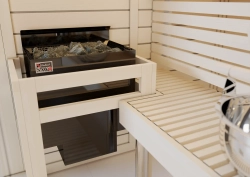 Электрическая печь SAWO NORDEX NRN-45NS-BL-Z-C (4,5 кВт, черная, внутри оцинковка, снаружи нержавейка, выносной пульт (пульт и блок мощности докупаются отдельно)