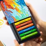 Пастель масляная DELI "Finenolo", 12 цветов, картон