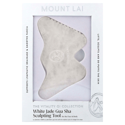Mount Lai, The Vitality QI Collection, средство для лепки гуаша из белого нефрита, 1 шт.