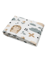 Фланелевая пелёнка Ежата 90*130