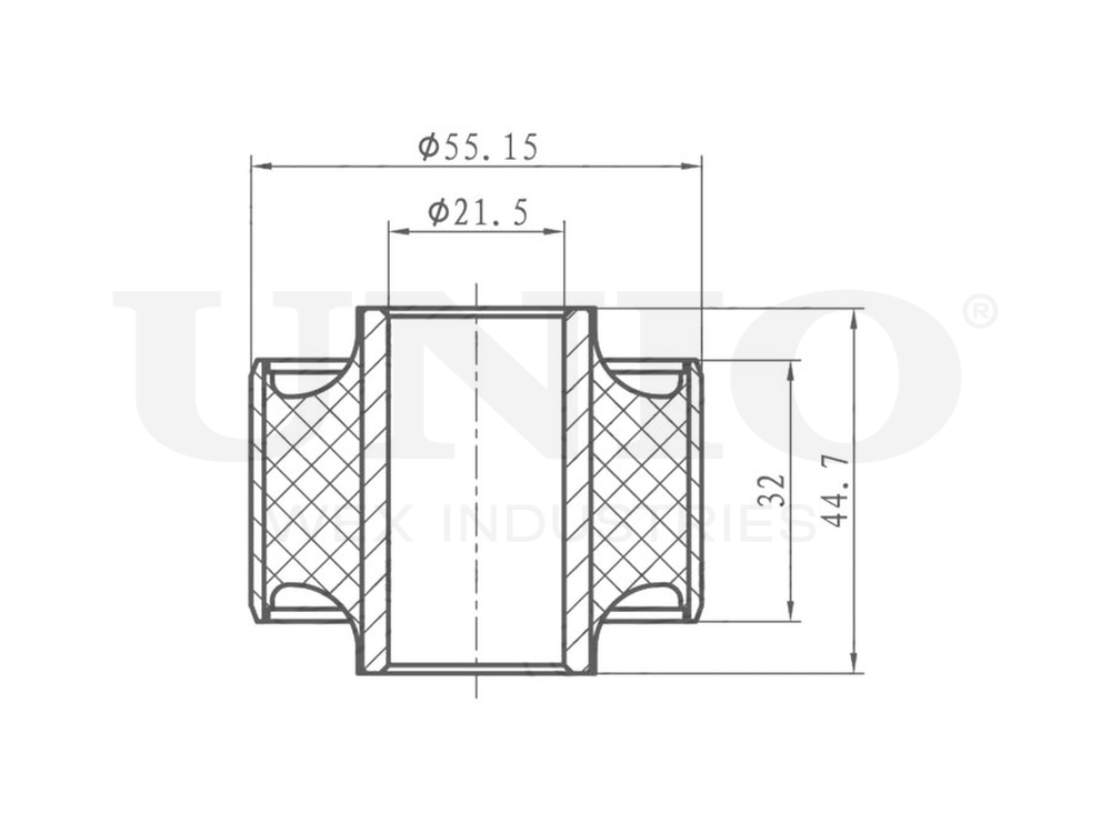 Сайлентблок внутренний задней продольной тяги UNIO RMP-20299