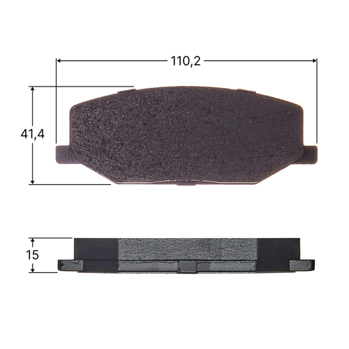 Колодки тормозные дисковые Avantech передние (противоскрипная пластина в компл.) AV761