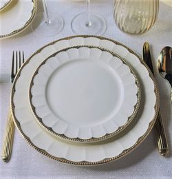 Lenardi 205-931 Набор из 6 тарелок 20,5см ИМПЕРИАЛ ЗОЛОТО в под.уп.(х12)Фарфор