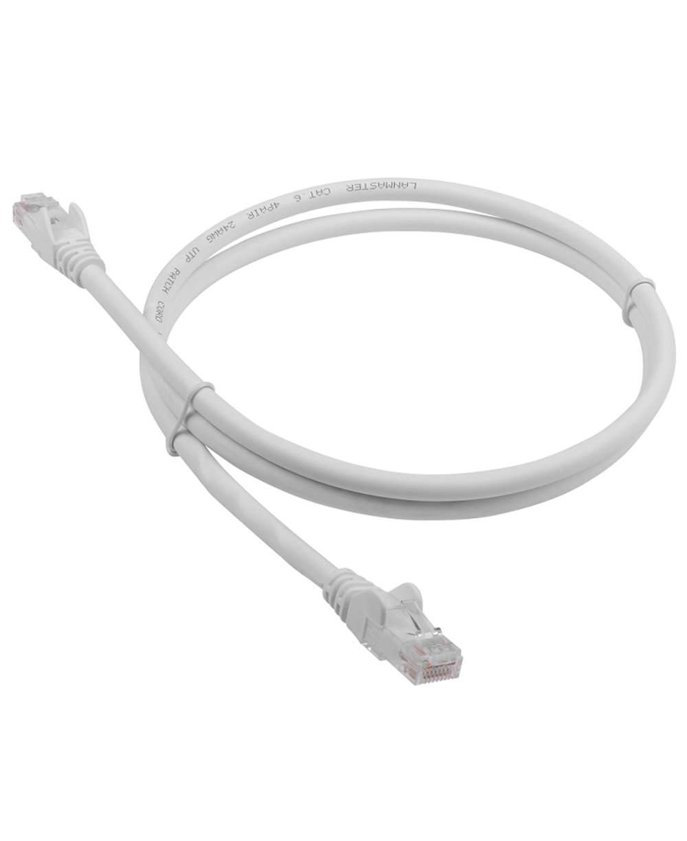 Патч-корд LANMASTER LSZH UTP кат.6, 5.0 м, серый