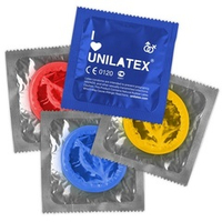 Разноцветные ароматизированные презервативы Unilatex Multifruit 12+3шт