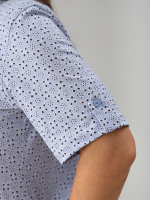 Блузка БЛ-122/ришелье-голубой