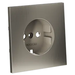 Накладка для розетки с заземлением, S70 Metal (никель) vlsm000611