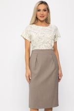 Платье Юстина (бежевое) П13663-16М LT Collection