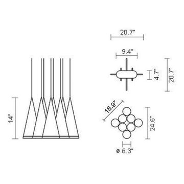 люстра FL, Fucsia 8