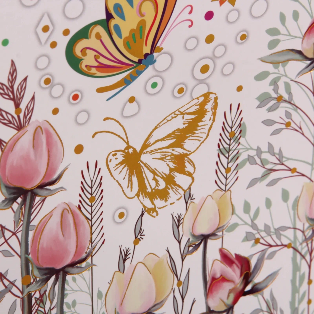 Пакет подарочный «Бабочки» 26*32*10 см