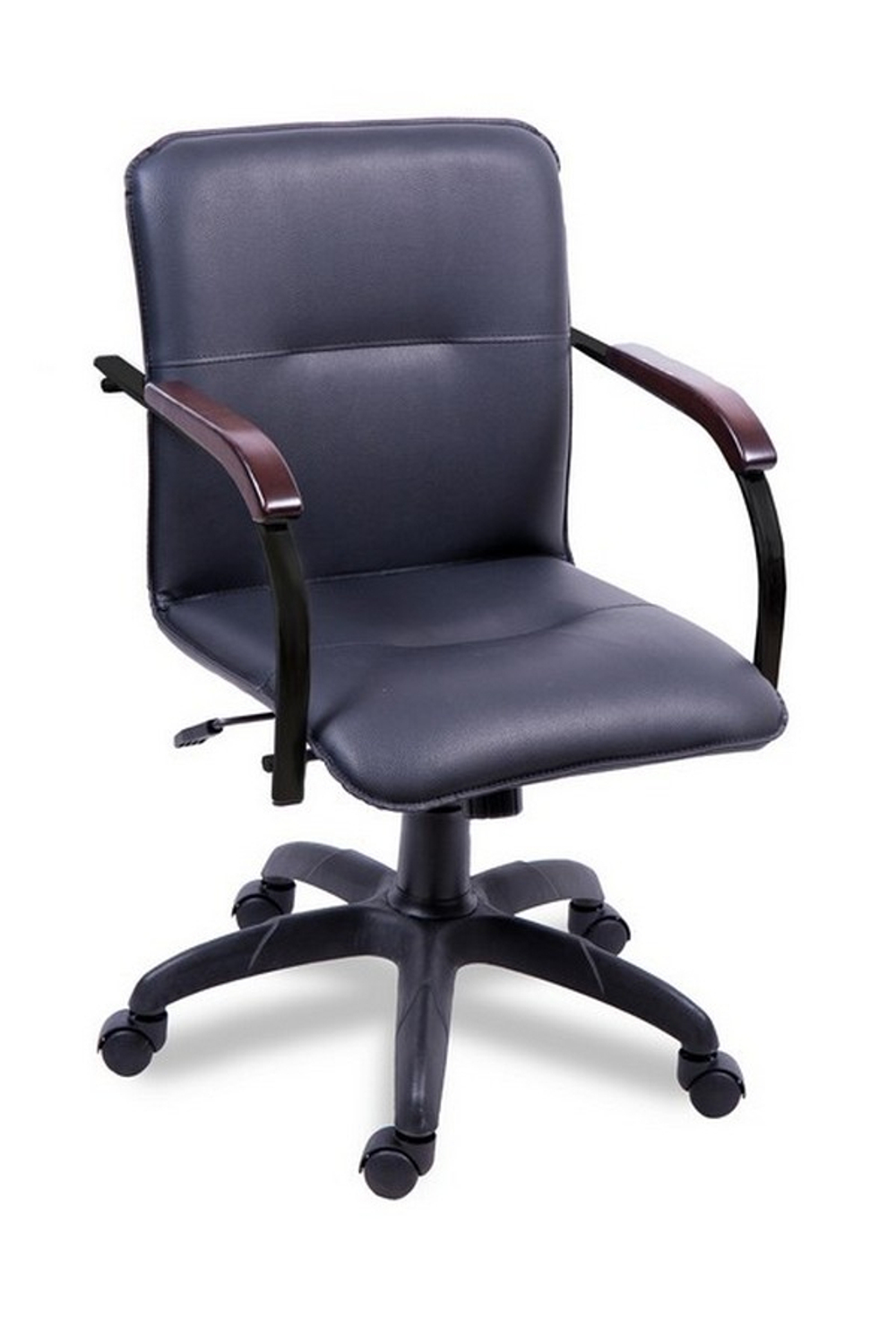 Стул для посетителей Самба черный на крестовине пластик