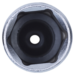 Головка свечная шестигранная 1/2&quot;, 21 мм, резиновый фиксатор KING TONY 463521R