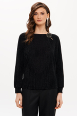 23372 Блузка женская (черный)