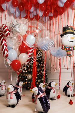 Сет "Снеговик с пингвинами"