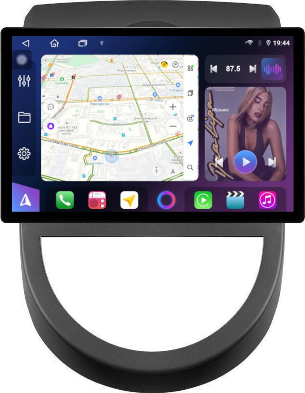 Магнитола для KIA Soul 1 2008-2011 - FarCar BX877 монитор 13" 2K QLED на Android 13, TS10, 6+128, CarPlay, 4G SIM-слот