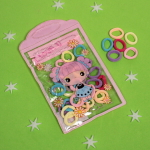 Резинки детские для волос 30шт (+-2 шт)»Beauty girl», микс 4 цвета, 11*19см