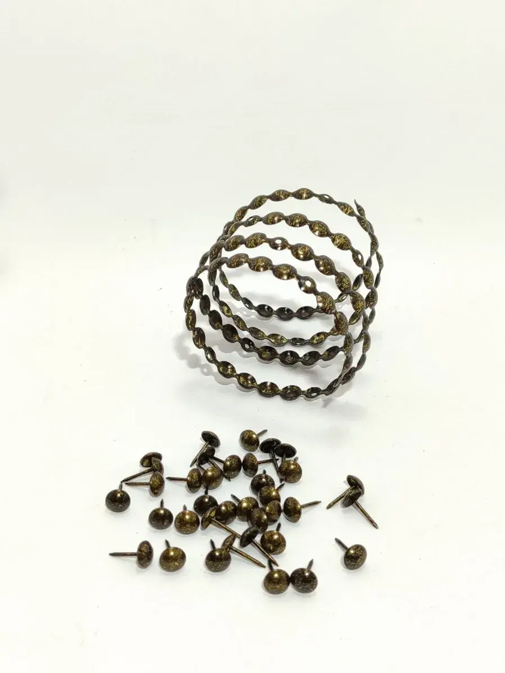 Гвоздевая лента "Золото с Черной крошкой" молдинги для мебели