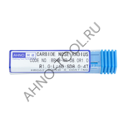 Фреза твердосплавная   8мм (L=60, l=20, хв=8) Z4 35° по закаленной стали, с радиусной фаской BRHM-4R