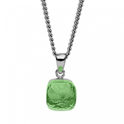 Колье Qudo Firenze peridot 400159.1 G/S цвет серебряный, зеленый