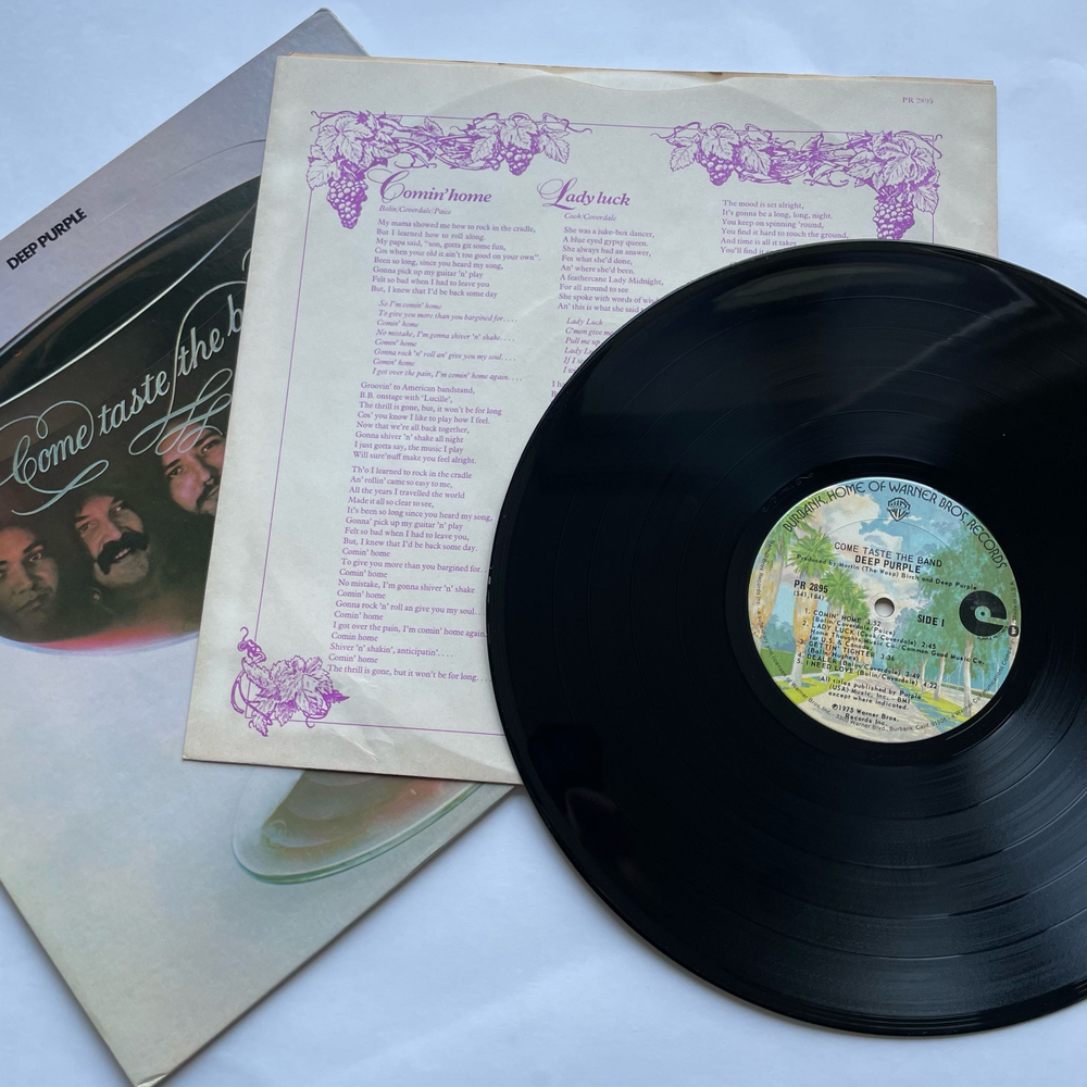 Винтажная виниловая пластинка LP Deep Purple Come Taste The Band (США 1975)