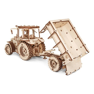 Сборная деревянная модель «Прицеп к трактор Беларус-82 / 2022» (EWA)
