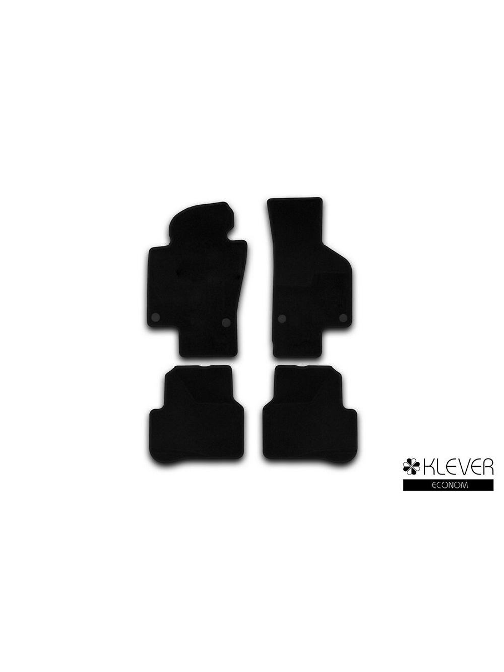 Коврики в салон для VOLKSWAGEN Passat (B6) АКПП 2005-2010, седан, 4 шт. (текстиль) KLEVER01510601200K