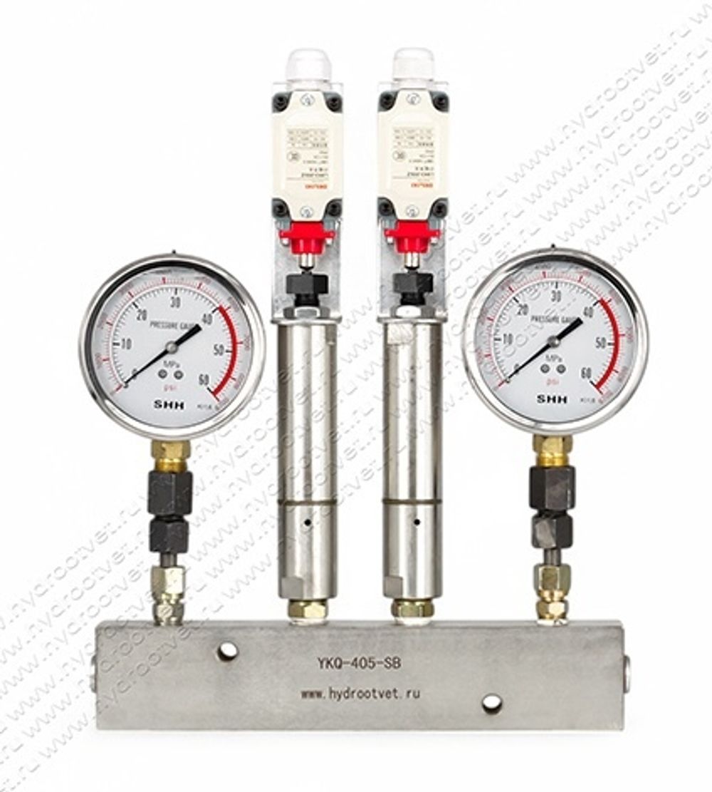 YKQ-405-SB - Сдвоенное реле давления для двухлинейных смазочных систем