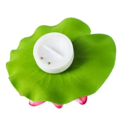 Декоративная фигурка садовая для водоемов КУВШИНКИ для пруда с подсветкой НАБОР 5 штук, светящаяся от контакта с водой, диаметр 10 см, кувшинка в пруд плавающая ЛОТОС, ЛИЛИЯ 5 разных цветов