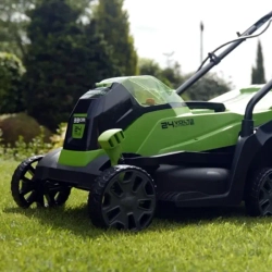 Газонокосилка аккумуляторная Greenworks GD24LM33K4 (1 x 4 Ач, ЗУ) 2516107UB