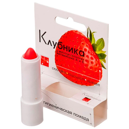 Гигиеническая помада Лаборатория природы Клубника 2,8 гр