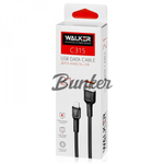 Кабель USB-8-pin WALKER C315, черный, 1 м, 2.1А