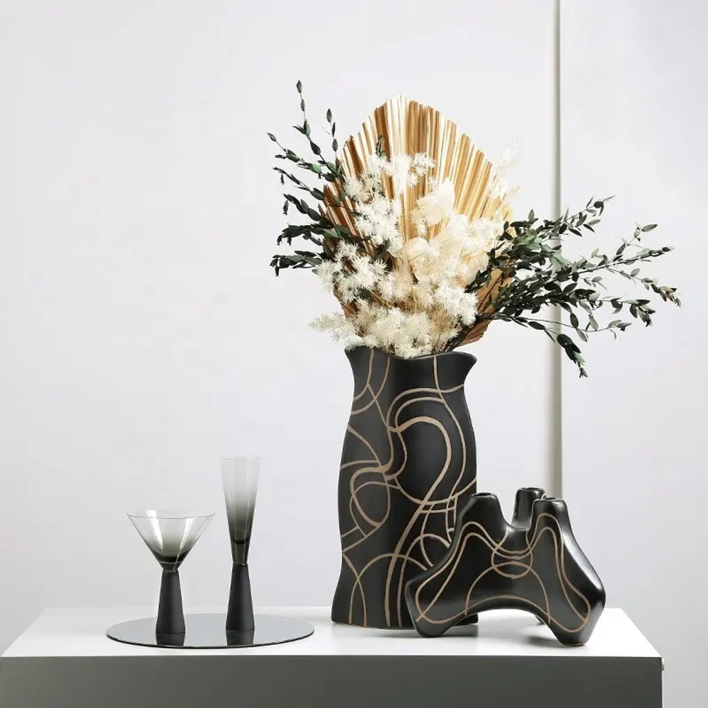 Ваза Abstract flat vase A