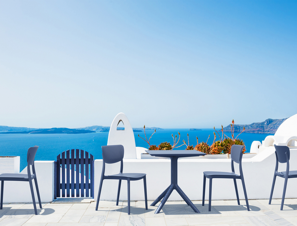 Стул пластиковый Siesta Contract Lucy, темно-серый